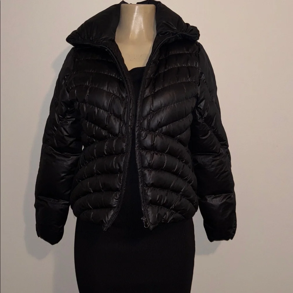 Nicole Miller Black Quilted Jacket size S - Picture 2 of 6